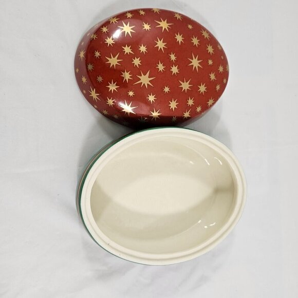 Mikasa Fine Porcelain Holiday Elegance Oval Covered Holiday Trinket Box NWT - Picture 16 of 17